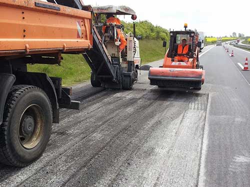 Brandschadensanierung in Asphaltfahrbahnen Bereich NORD der Autobahnen im Land Brandenburg 2014/2015